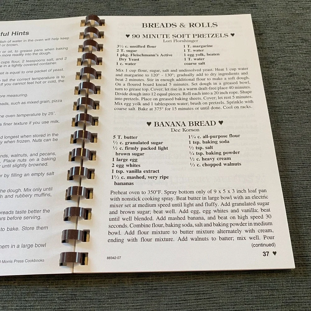 Morris Press Cookbooks spiral bound